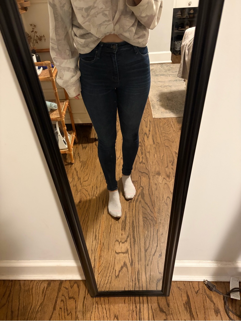 Abercrombie & Fitch Dark Blue Skinny Jeans for Women
